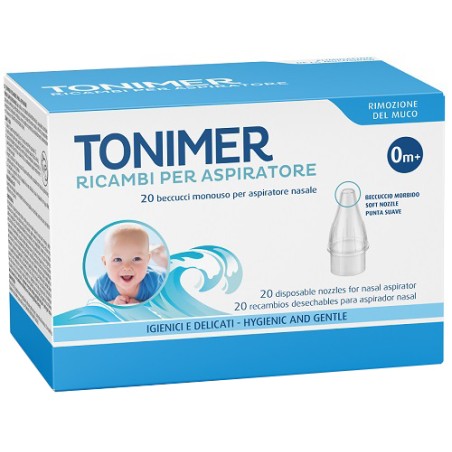 Ricambi Aspiratore Nasale Tonimer 20 Pezzi Ist. Ganassini - 1 Ricambi Aspiratore Nasale Tonimer 20 Pezzi Ist. Ganassini - 1