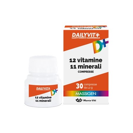 Marco Viti Farmaceutici Dailyvit+ 12 Vitamine 11 Minerali 30 Compresse - Vitamine e sali minerali - 930185879 - Marco Viti - ...