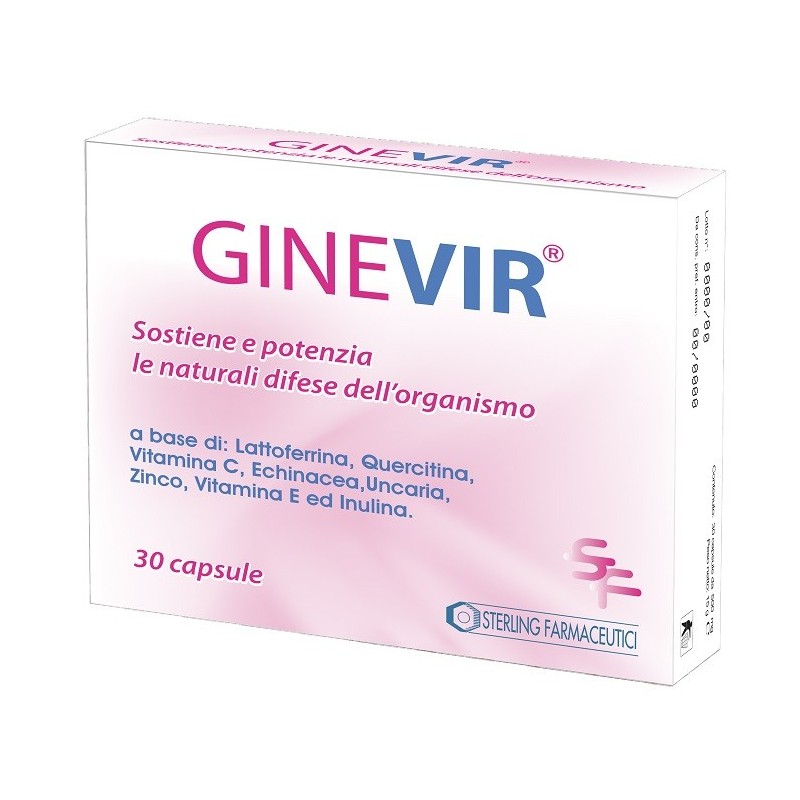 Sterling Farmaceutici Ginevir 30 Capsule - Integratori per difese immunitarie - 944596675 - Sterling Farmaceutici - € 20,90