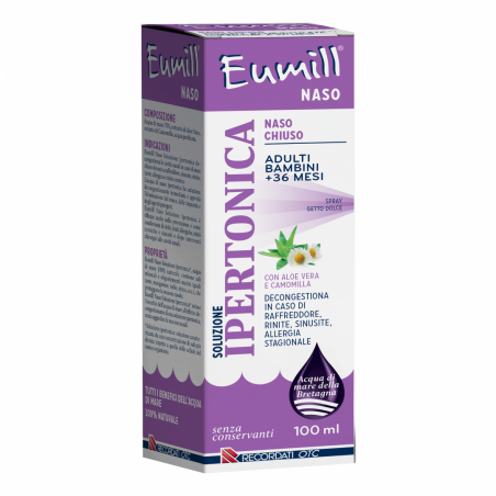 Eumill Naso Spray Soluzione Ipertonica 100 Ml - Soluzioni Ipertoniche - 935760607 - Eumill - € 8,13