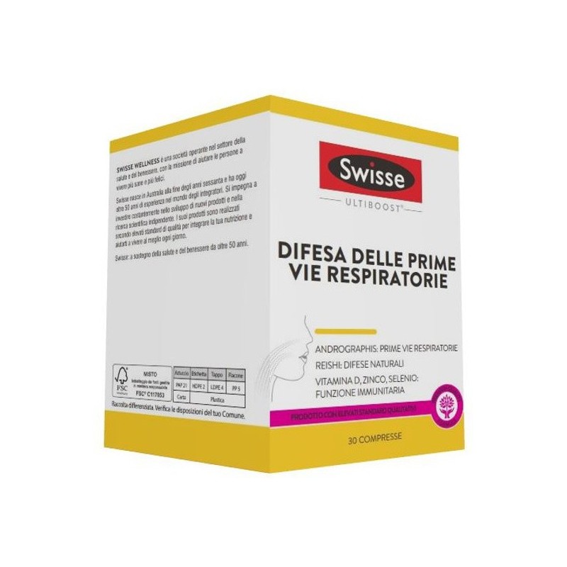 Swisse Ultiboost Difesa Delle Prime Vie Respiratorie 30 Compresse - Integratori per apparato respiratorio - 983198387 - Swiss...