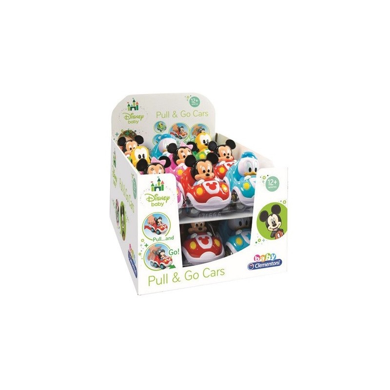 Clementoni Disney Baby Macchinine Pull Back 1 Pezzo Clementoni - 1