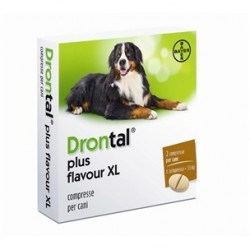 Drontal Plus Flavour 35 Kg Antielmintico Per Cani 2 Compresse - Prodotti per cani e gatti - 105115012 - Drontal