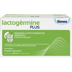 Humana Lactogermine Plus Fermenti Lattici 10 Flaconcini - Fermenti lattici per bambini - 930923331 - Humana - € 13,99