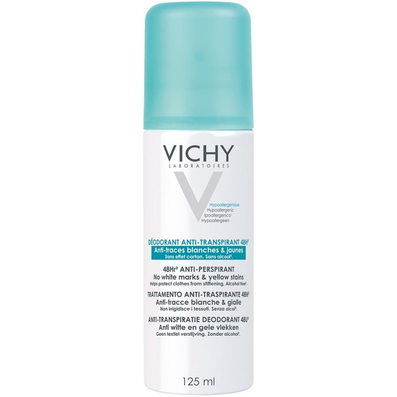 Vichy Deodorante Spray Anti-tracce 125 Ml - Deodoranti per il corpo - 923511733 - Vichy - € 9,24