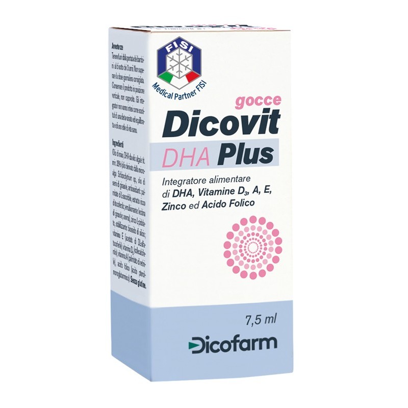 Dicofarm Dicovit Dha Plus 7,5 Ml - Vitamine e sali minerali - 933333914 - Dicofarm - € 13,73