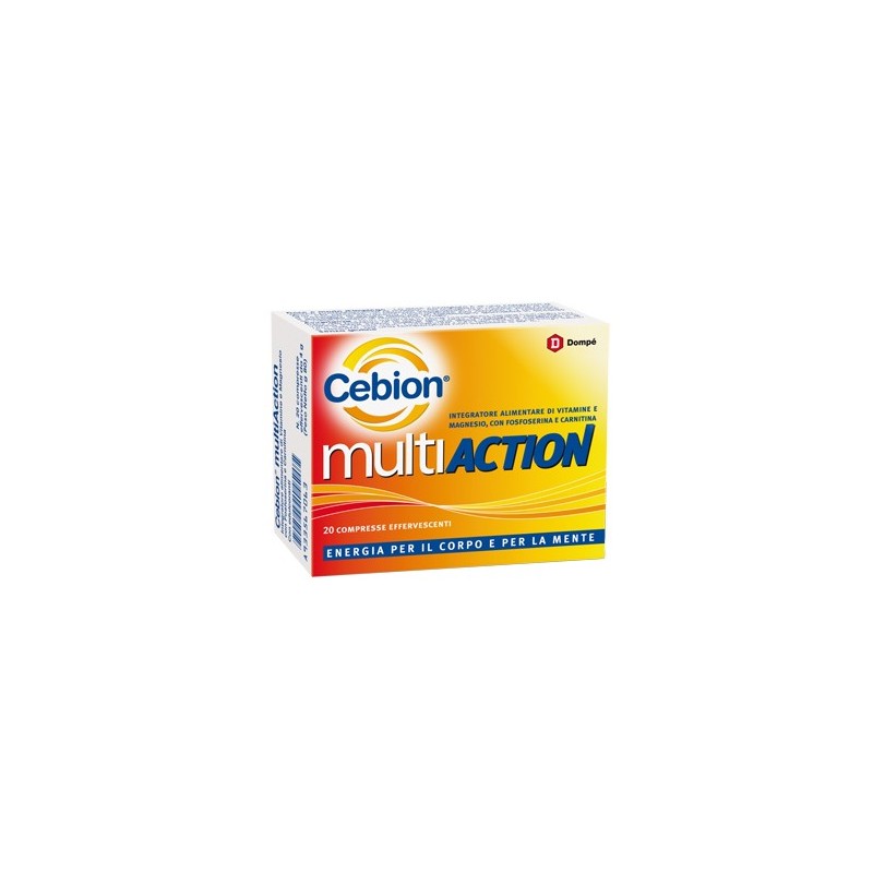 Cebion Multiaction Integratore Energetico 20 Compresse Effervescenti - Vitamine e sali minerali - 933567063 - Cebion - € 11,00