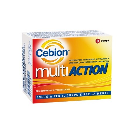 Cebion Multiaction Integratore Energetico 20 Compresse Effervescenti - Vitamine e sali minerali - 933567063 - Cebion - € 11,00