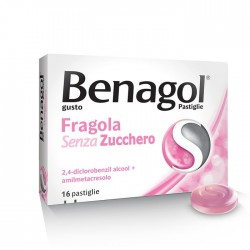Benagol Gusto Fragola Senza Zucchero 16 Pastiglie - Farmaci per mal di gola - 016242190 - Benagol - € 5,45