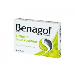 Benagol Limone Senza Zucchero per Mal di Gola 16 Pastiglie - Farmaci per mal di gola - 016242214 - Benagol - € 5,94
