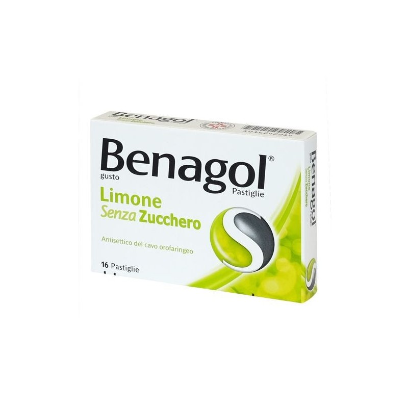 Benagol Limone Senza Zucchero per Mal di Gola 16 Pastiglie - Farmaci per mal di gola - 016242214 - Benagol - € 5,94