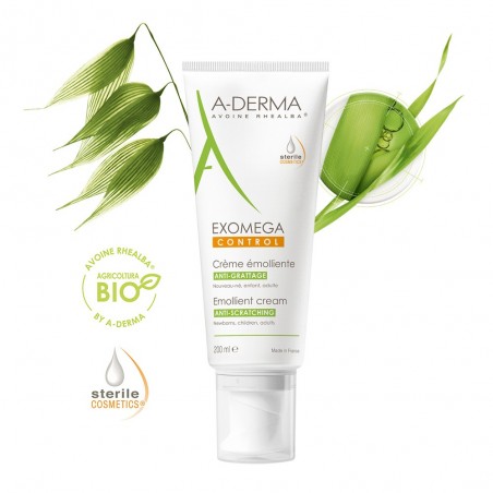 A-Derma Exomega Control Crema Idratante 200 Ml - Trattamenti idratanti e nutrienti per il corpo - 972786406 - A-Derma - € 22,20