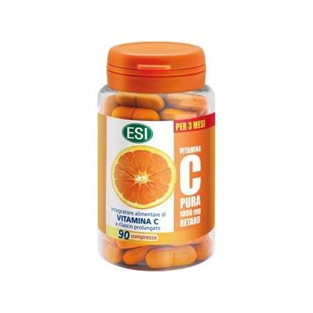 Esi Vitamina C Pura 1000 Mg Retard 90 Compresse - Vitamine e sali minerali - 974368159 - Esi - € 15,80