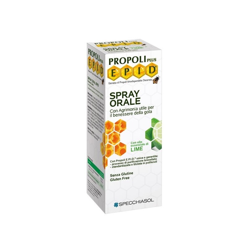Specchiasol Epid Spray Per La Gola Al Lime 15 Ml - Prodotti fitoterapici per raffreddore, tosse e mal di gola - 900153356 - S...
