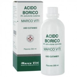 Marco Viti Acido Borico 3% Soluzione Cutanea 200 Ml - Farmaci da banco - 030358030 - Marco Viti Farmaceutici