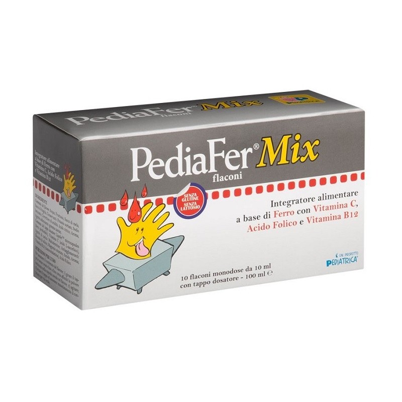 Pediatrica Pediafer Mix 10 Flaconi Da 10 Ml Pediatrica - 1