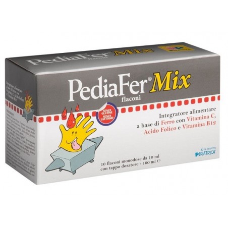 Pediatrica Pediafer Mix 10 Flaconi Da 10 Ml Pediatrica - 1 Pediatrica Pediafer Mix 10 Flaconi Da 10 Ml Pediatrica - 1