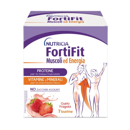 Fortifit Muscoli E Energia Fragola 7 Bustine - Integratori per articolazioni ed ossa - 982451977 - Fortifit - € 19,09