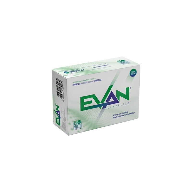 Biohealth Italia Evan 60 Compresse - Integratori drenanti e pancia piatta - 941801779 - Biohealth Italia - € 38,35