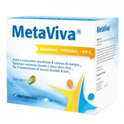 MetaViva Magnesio Potassio e Vitamina C 20 Bustine - Vitamine e sali minerali - 977671864 - MetaViva - € 13,75
