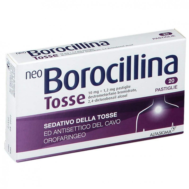 NeoBorocillina Tosse 10 Mg + 1,2 Mg - 20 Pastiglie - Farmaci per tosse secca e grassa - 027081049 - Neoborocillina - € 7,49