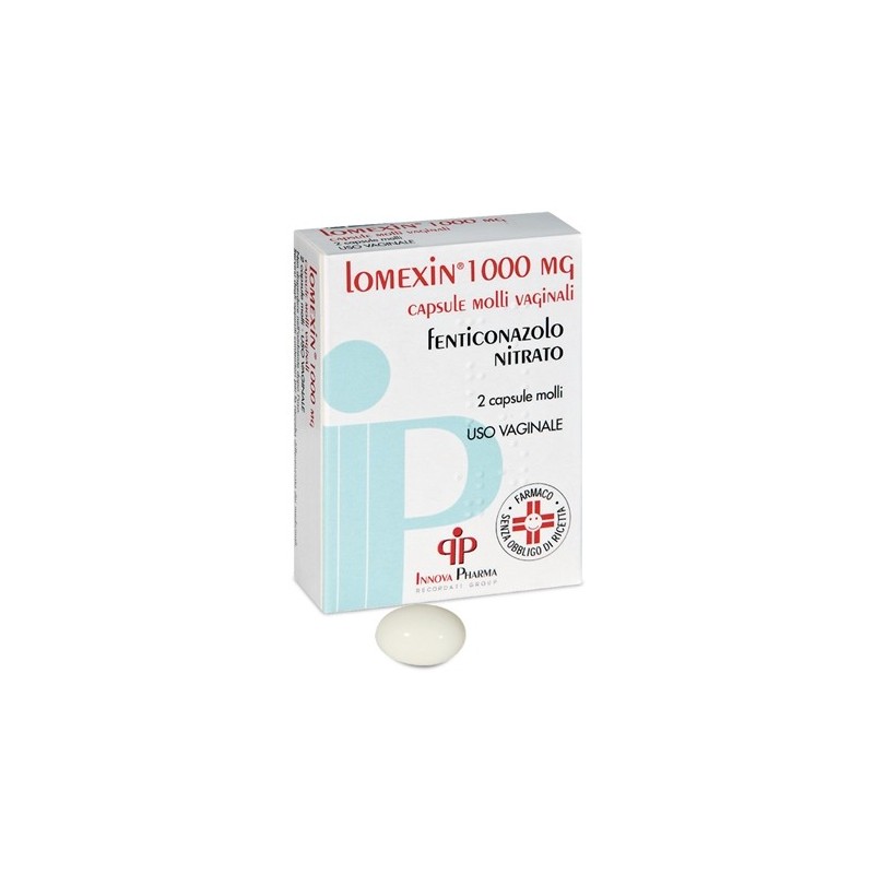 Recordati Lomexin 2 Capsule Molli Vaginali 1000 mg - Rimedi vari - 026043202 - Recordati - € 15,26