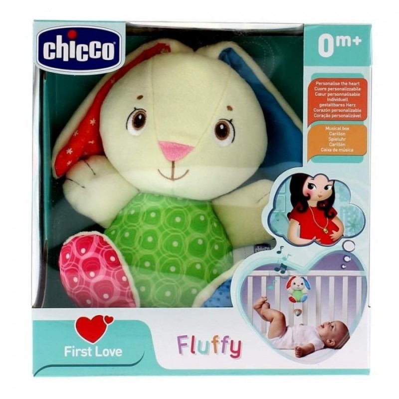 Chicco Carillon Coniglio Fluffy First Love - Linea giochi - 972571309 - Chicco - € 17,05