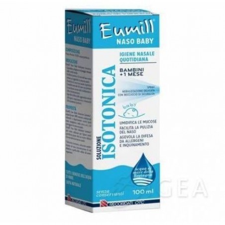 Eumill Naso Baby Spray Soluzione Isotonica 100 Ml - Soluzioni Isotoniche - 935760619 - Eumill - € 8,25