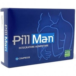 PillMan Integratore Stimolante Per L'Uomo 10 Compresse - Lubrificanti e stimolanti sessuali - 979810823 - Pillman