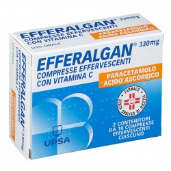 Efferalgan 330 Mg Compresse Effervescenti Con Vitamina C 20 Compresse - Farmaci per febbre (antipiretici) - 026608075 - Effer...