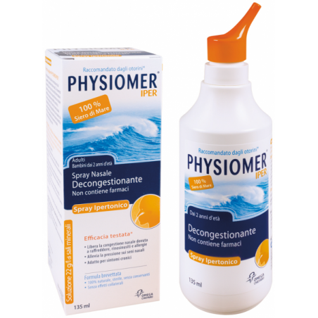 Physiomer Spray Nasale Ipertonico Adulti e Bambini 135 Ml - Soluzioni Ipertoniche - 931340804 - Physiomer - € 9,09
