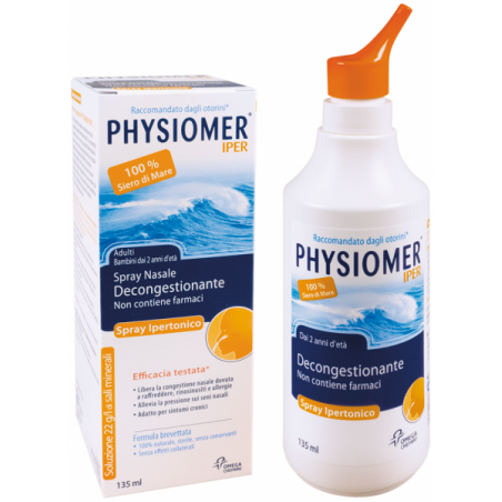 Physiomer Spray Nasale Ipertonico Adulti e Bambini 135 Ml Physiomer - 1 Physiomer Spray Nasale Ipertonico Adulti e Bambini 135 Ml Physiomer - 1