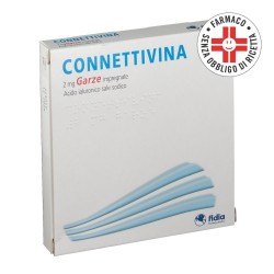 Connettivina 2mg Garze 10 x 10 Impregnate 10 Pezzi - Farmaci dermatologici - 019875057 - Connettivina - € 13,72