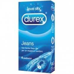Durex Jeans Easy-On Profilattici 6 Pezzi - Profilattici - 912380060 - Durex