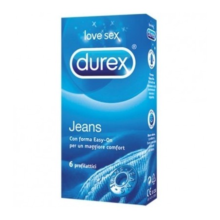 Durex Jeans Easy-On Profilattici 6 Pezzi - Profilattici e Contraccettivi - 912380060 - Durex - € 5,32