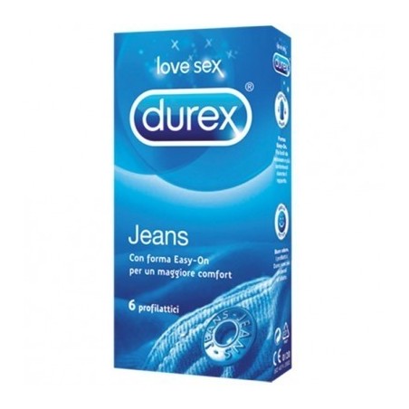 Durex Jeans Easy-On Profilattici 6 Pezzi Durex - 1 Durex Jeans Easy-On Profilattici 6 Pezzi Durex - 1