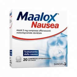 Maalox Nausea Adulti 20 Compresse Effervescenti - Farmaci per nausea, mal di mare e mal d'auto - 033013018 - Maalox - € 11,20