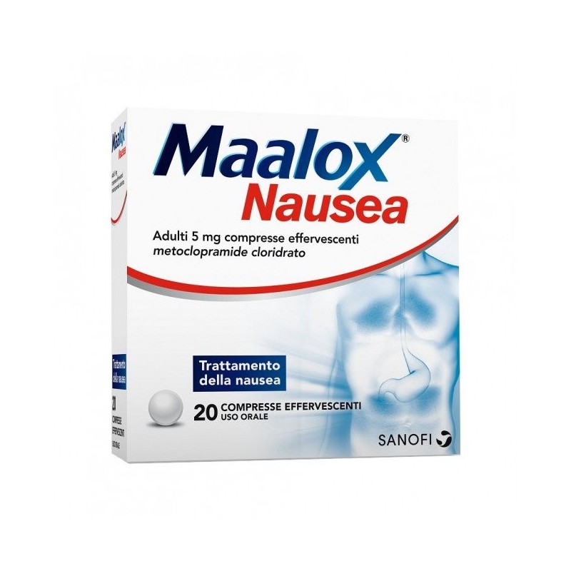 Maalox Nausea Adulti 20 Compresse Effervescenti - Farmaci per nausea, mal di mare e mal d'auto - 033013018 - Maalox - € 10,90