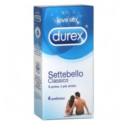 Durex Settebello Profilattico Classico 6 Pezzi - Profilattici e Contraccettivi - 912380173 - Durex - € 5,40