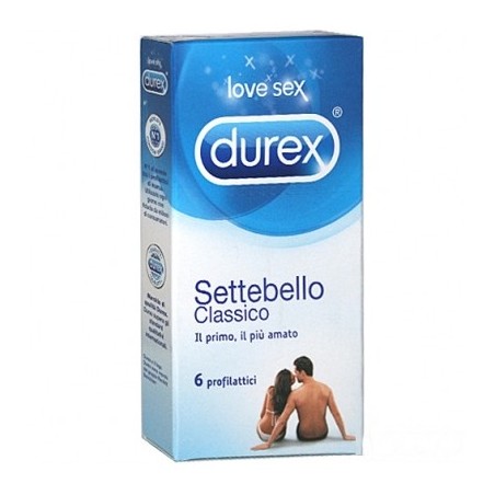 Durex Settebello Profilattico Classico 6 Pezzi - Profilattici e Contraccettivi - 912380173 - Durex - € 5,40