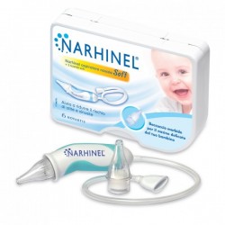 Narhinel Soluzione Fisiologica 3x20 Flaconcini + Aspiratore Nasale - Prodotti per la cura e igiene del naso - 980436962 - Nar...