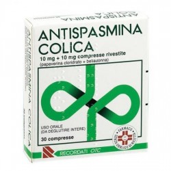 Antispasmina Colica Rilassamento Dei Muscoli Dello Stomaco 30 Compresse - Farmaci per bruciore e acidità di stomaco - 0029180...