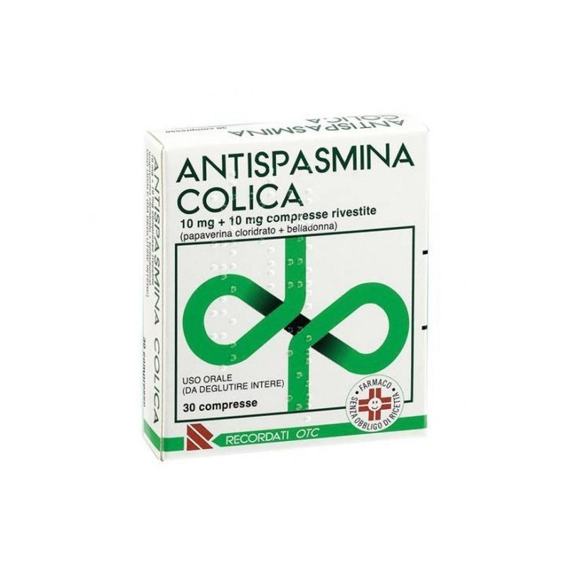 Antispasmina Colica Rilassamento Dei Muscoli Dello Stomaco 30 Compresse - Farmaci per bruciore e acidità di stomaco - 0029180...