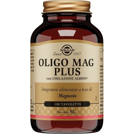 Solgar Oligo Mag Plus Integratore di Magnesio 100 Tavolette - Integratori per dolori e infiammazioni - 945150668 - Solgar - €...