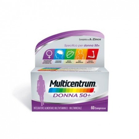 Multicentrum Donna 50+ Integratore Multivitaminico 60 Compresse - Vitamine e sali minerali - 976334209 - Multicentrum - € 29,13