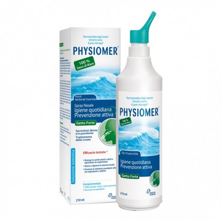 Physiomer Spray Nasale Con Getto Forte 210 Ml - Prodotti per la cura e igiene del naso - 931340778 - Physiomer - € 12,88