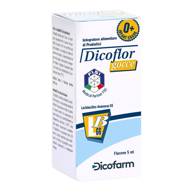 Dicoflor Gocce Integratore Di Probiotici 5 Ml - Fermenti lattici per bambini - 938143993 - Dicoflor - € 16,98